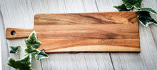 Load image into Gallery viewer, Acacia Wood Paddle Charcuterie Board
