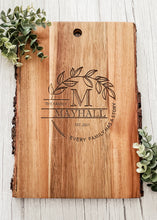 Load image into Gallery viewer, Laser Engraved Acacia Wood Rectangular Serving Board
